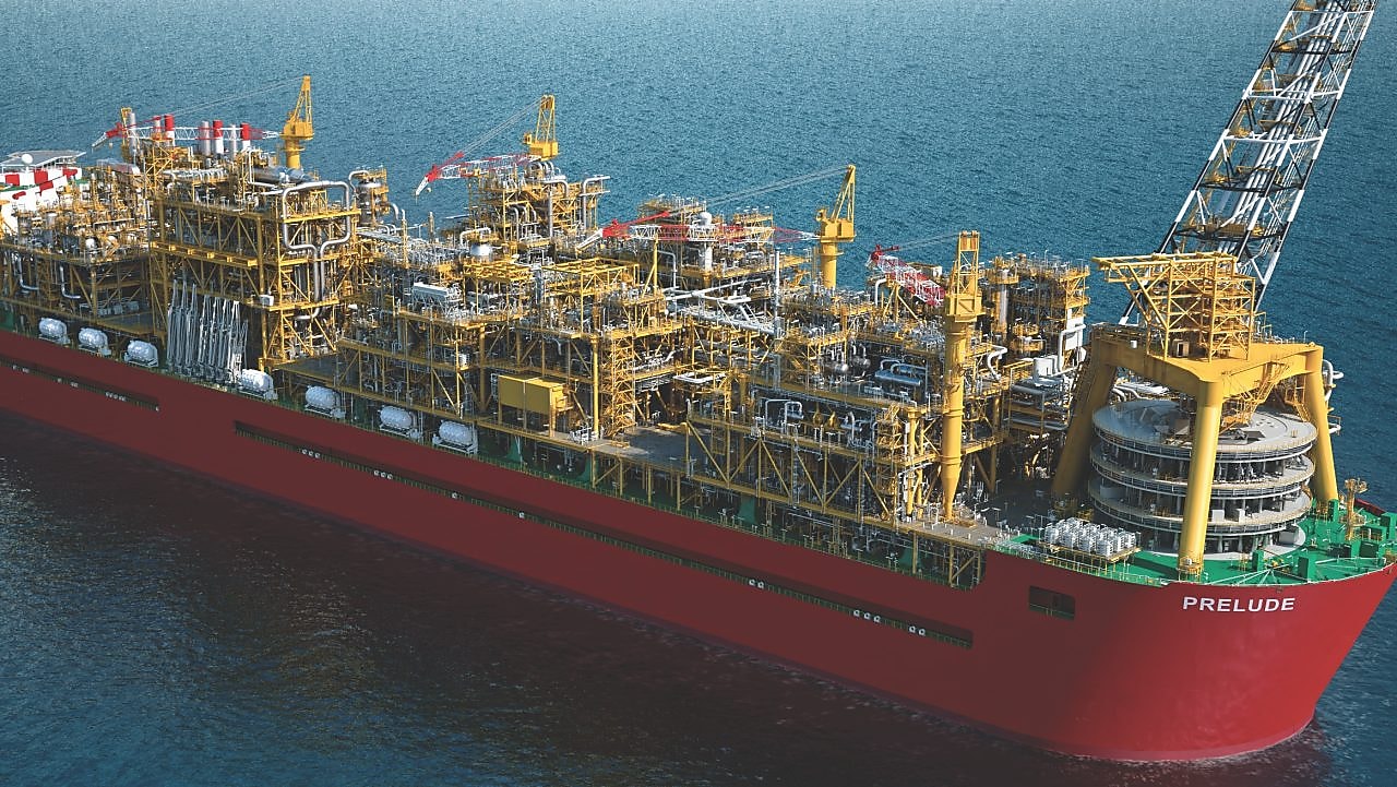 フローティングLNGでは、ガスの採掘から生産、液化、タンカーへの積載を全て洋上で行う