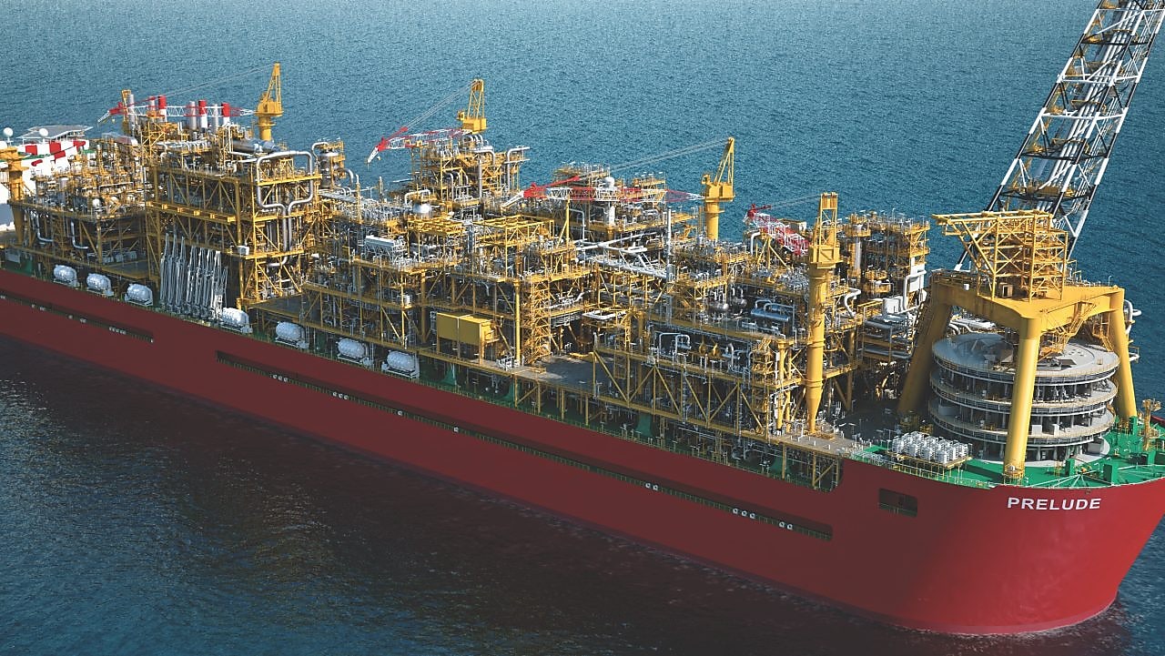 フローティングLNGでは、ガスの採掘から生産、液化、タンカーへの積載を全て洋上で行う