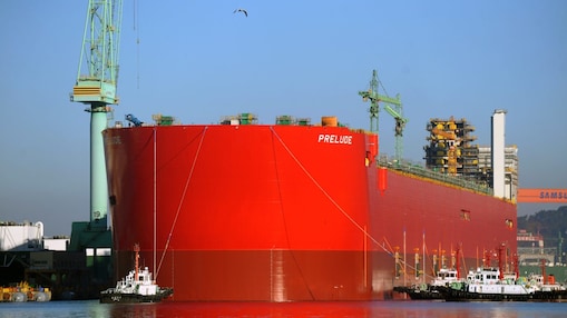 Prelude FLNG under construction