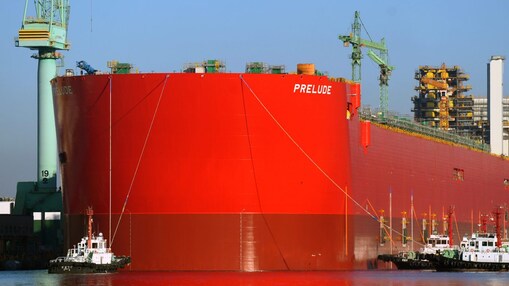 Prelude FLNG under construction