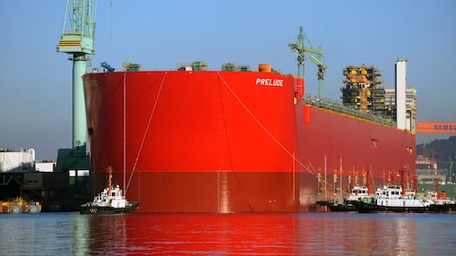 Prelude FLNG under construction